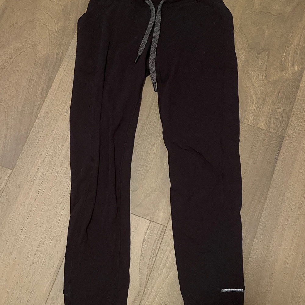Black Jogger Pants with Drawstring and Pockets